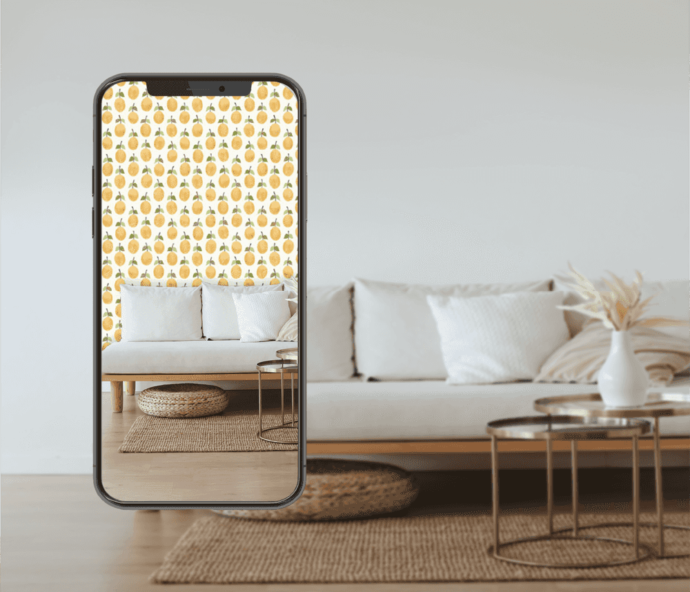 Visualize wallpapers in augmented reality with your phone