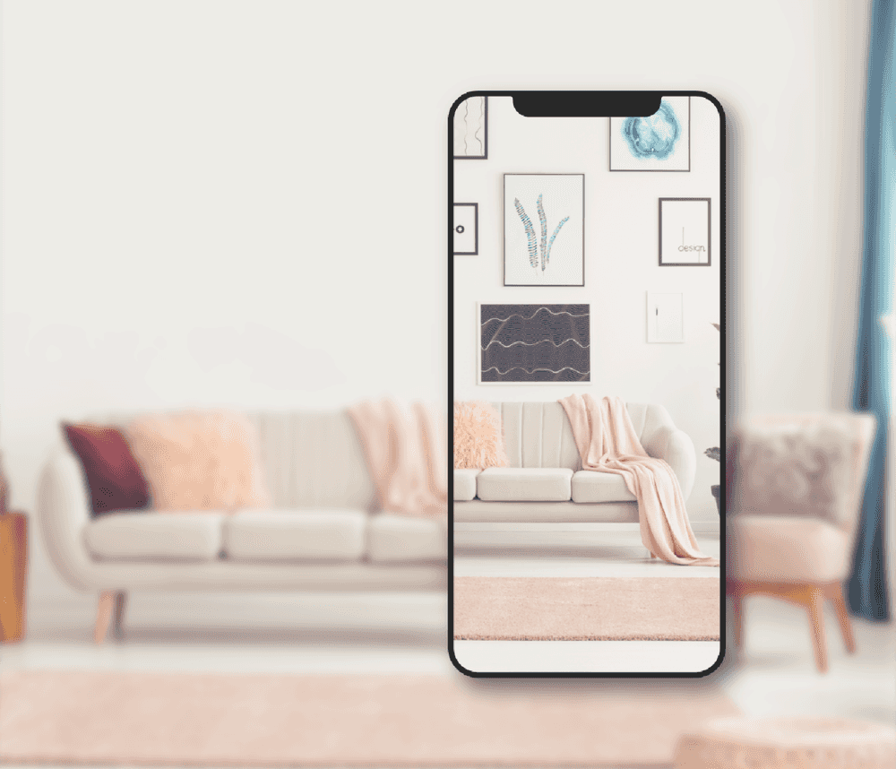 Visualize art works and posters with your phone